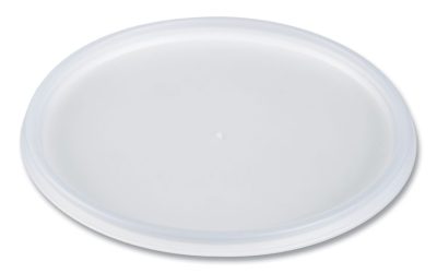 Plastic Lids for Foam Containers, Flat, Vented, Fits 24-32 oz, Translucent, 100/Pack, 5 Packs/Carton