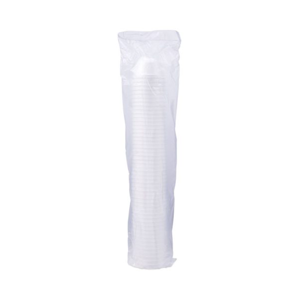 Foam Container, Squat, 6 oz, White, 50/Pack, 20 Packs/Carton - Image 4