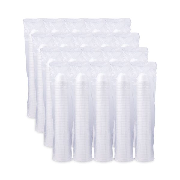 Foam Container, Squat, 6 oz, White, 50/Pack, 20 Packs/Carton - Image 5