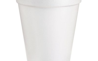 Foam Drink Cups, 6 Oz, White, 25/bag, 40 Bags/carton