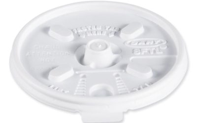 Lift n’ Lock Plastic Hot Cup Lids, Fits 8 oz Cups, White, 1,000/Carton