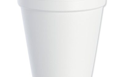 Foam Drink Cups, 8 Oz, White, 25/bag, 40 Bags/carton