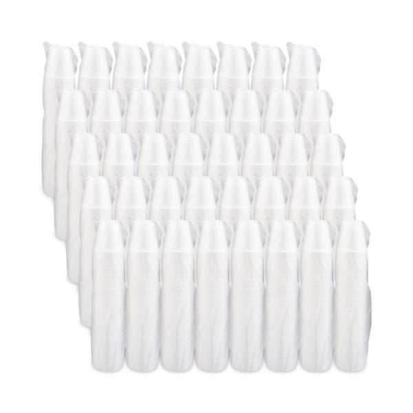 Foam Drink Cups, 8 Oz, White, 25/bag, 40 Bags/carton - Image 4