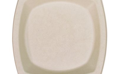 Compostable Fiber Dinnerware, ProPlanet Seal, Plate, 8.25 x 8.25, Tan, 500/Carton