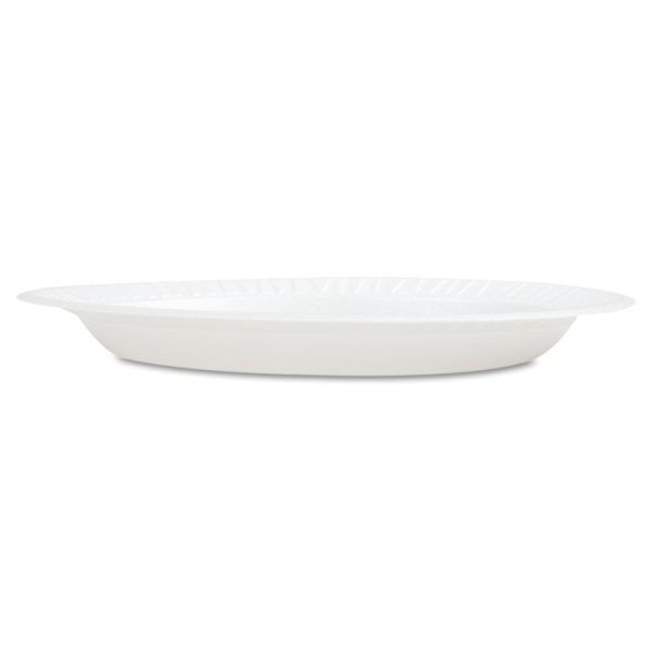 Concorde Foam Plate, 9" Dia, White, 125/pack, 4 Packs/carton - Image 2