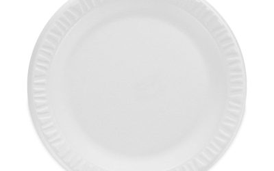 Concorde Non-Laminated Foam Plate, 9″ dia, 125/Pack, 4 Packs/Carton
