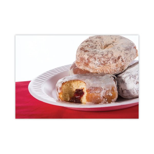 Quiet Classic Laminated Foam Dinnerware, Plate, 9", White, 125/Pack, 4 Packs/Carton - Image 5