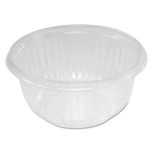 PresentaBowls Clear Bowls, 16 oz, Plastic, 63/Bag, 504/Carton