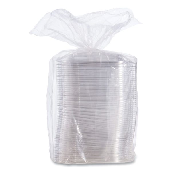 PresentaBowls Pro Clear Square Lids for 24-32 oz Bowls, 8.5 x 8.5 x 0.5, Clear, Plastic, 63/Bag, 4 Bags/Carton - Image 2