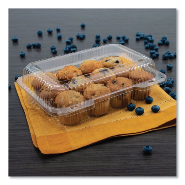 StayLock Clear Hinged Lid Containers, 6 x 7 x 2.1, Clear, Plastic, 125/Packs, 2 Packs/Carton - Image 5