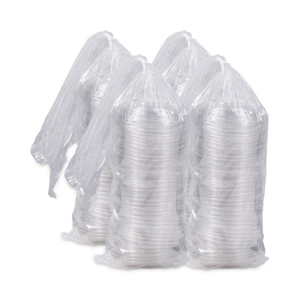 PresentaBowls Clear Dome Lids, 7.3 Diameter x 1.1 h, Clear, Plastic, 63 Lids/Bag, 4 Bags/Carton - Image 4