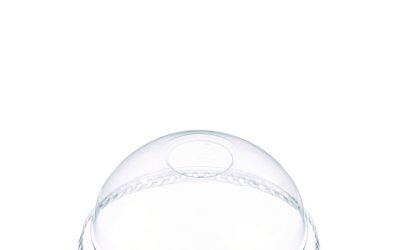 Dome-Top Cold Cup Lids, Fits 16 Oz, Clear, 1,000/carton