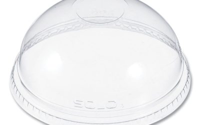 Plastic Dome Lid, Fits 5.5 oz to 26 oz Foam Cups, Clear, 1,000/Carton