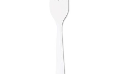 Style Setter Mediumweight Plastic Forks, White, 1000/carton