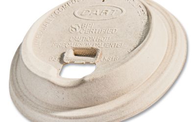 Fiber Lids for Paper Cups, ProPlanet Seal, Fits 10 oz to 24 oz Cups, Tan, 1,000/Carton