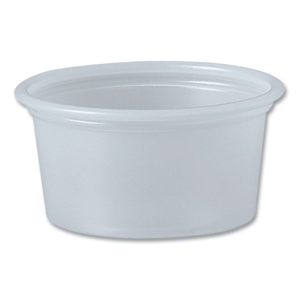 Polystyrene Portion Cups, 0.75 oz, Translucent, 2,500/Carton