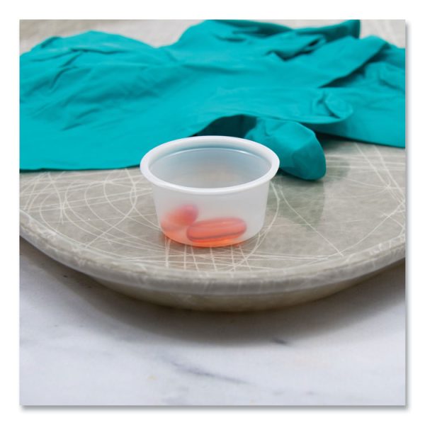Polystyrene Portion Cups, 0.75 oz, Translucent, 2,500/Carton - Image 4