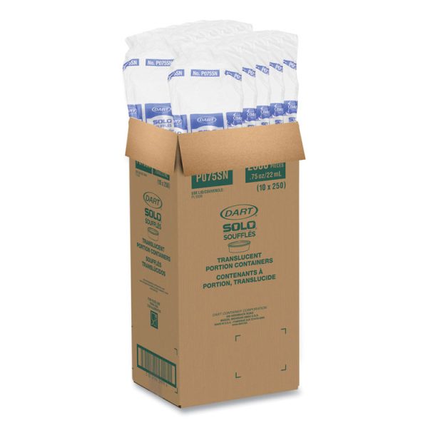 Polystyrene Portion Cups, 0.75 oz, Translucent, 2,500/Carton - Image 6