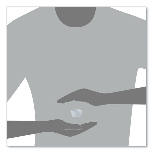 Polystyrene Portion Cups, 0.75 oz, Translucent, 2,500/Carton - Image 5