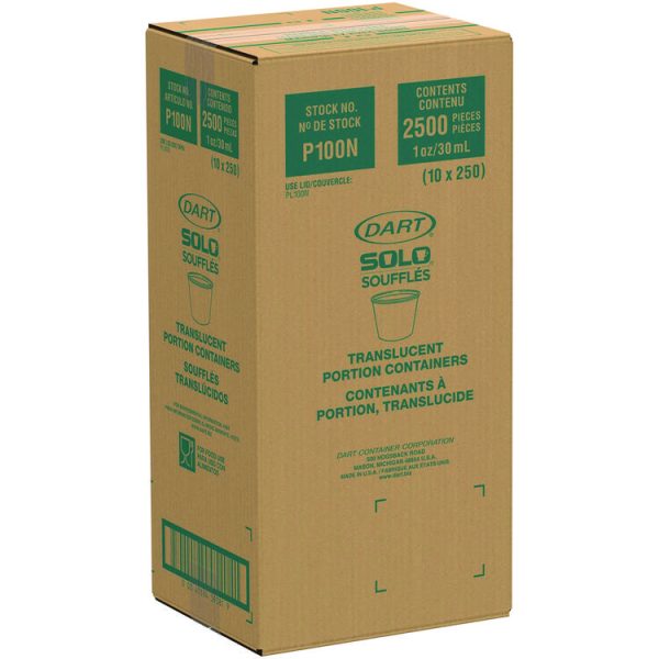 Polystyrene Portion Cups, 1 Oz, Translucent, 2,500/carton - Image 4