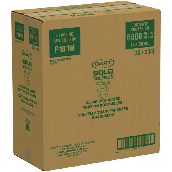 Polystyrene Graduated Medical and Dental Cups, 1 oz, Clear, Graduated, 5,000/Carton - Image 3