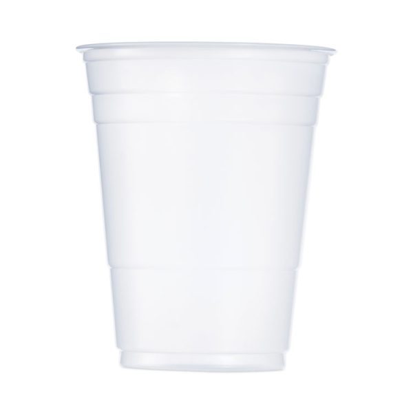 SOLO Party Plastic Cold Drink Cups, 16 oz, 50/Sleeve, 20 Sleeves/Carton - Image 2