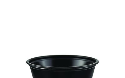 Polystyrene Portion Cups, 2 Oz, Black, 250/bag, 10 Bags/carton