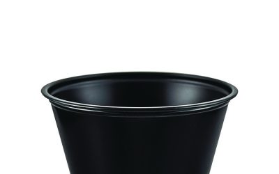 Polystyrene Portion Cups, 4 Oz, Black, 250/bag, 10 Bags/carton