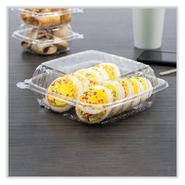 ClearSeal Hinged-Lid Plastic Containers, 8.22w x 3.02h, Clear, Plastic, 250/Carton - Image 3