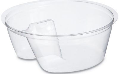 Single Compartment Cup Insert, 3.5 Oz, Clear, 1,000/carton