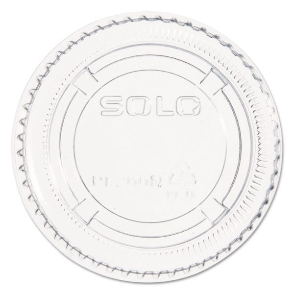 Portion/souffle Cup Lids, Pet, Fits 1.5 Oz To 2.5 Oz Cups, Clear, 2,500/carton - Image 3