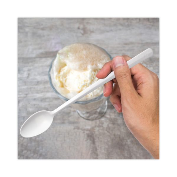 Bonus Polypropylene Utensils, 8", Spoon, White, 1000/carton - Image 4