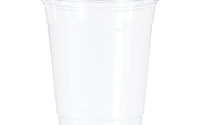 Ultra Clear Pet Cups, 12 Oz To 14 Oz, Practical Fill, 50/bag, 20 Bags/carton