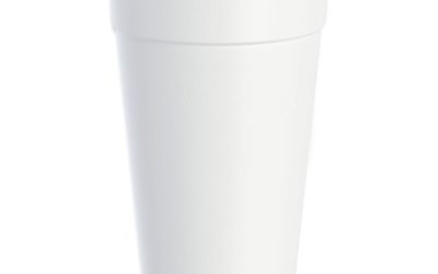 Foam Drink Cups, 20 Oz, White, 25/bag, 20 Bags/carton