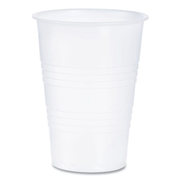 High-Impact Polystyrene Cold Cups, 10 oz, Translucent, 100 Cups/Sleeve, 25 Sleeves/Carton