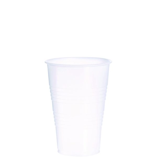 High-Impact Polystyrene Cold Cups, 16 oz, Translucent, 50 Cups/Sleeve, 20 Sleeves/Carton