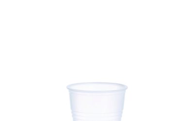 High-Impact Polystyrene Cold Cups, 5 oz, Translucent, 100 Cups/Sleeve, 25 Sleeves/Carton