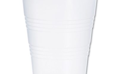 High-Impact Polystyrene Cold Cups, 9 oz, Translucent, 100 Cups/Sleeve, 25 Sleeves/Carton