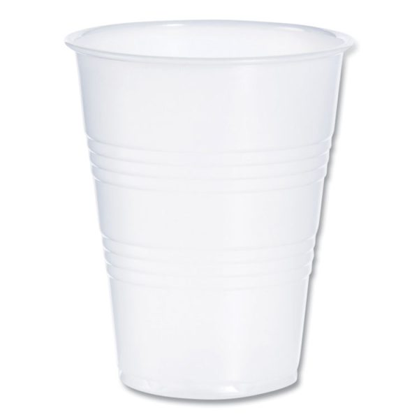 High-Impact Polystyrene Cold Cups, 9 oz, Translucent, 100 Cups/Sleeve, 25 Sleeves/Carton