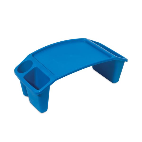 Antimicrobial Lap Desk, Rectangular, 23.35w x 12d x 8.53h, Blue - Image 3