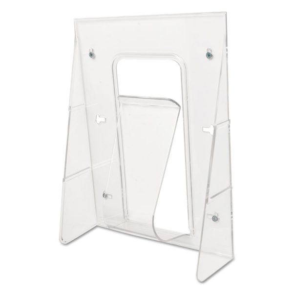 Stand-Tall Wall-Mount Literature Rack, Magazine, 9.13w X 3.25d X 11.88h, Clear - Image 5