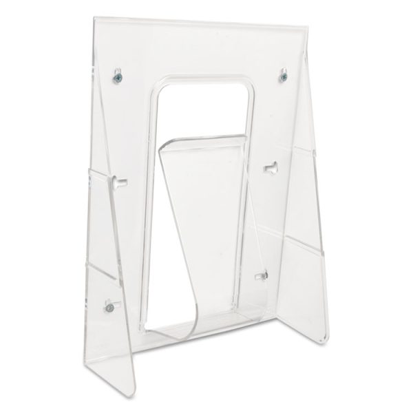 Stand-Tall Wall-Mount Literature Rack, Magazine, 9.13w X 3.25d X 11.88h, Clear - Image 6