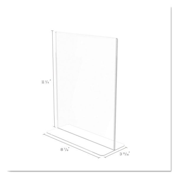 Superior Image Double Sided Sign Holder, 8.5 x 11 Insert, Clear - Image 5