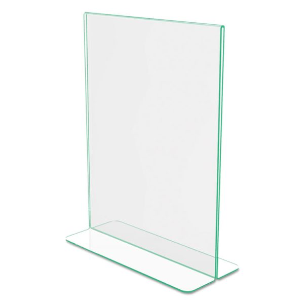 Superior Image Premium Green Edge Sign Holders, 8.5 x 11 Insert, Clear/Green - Image 6