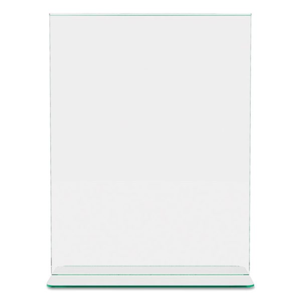 Superior Image Premium Green Edge Sign Holders, 8.5 x 11 Insert, Clear/Green - Image 8