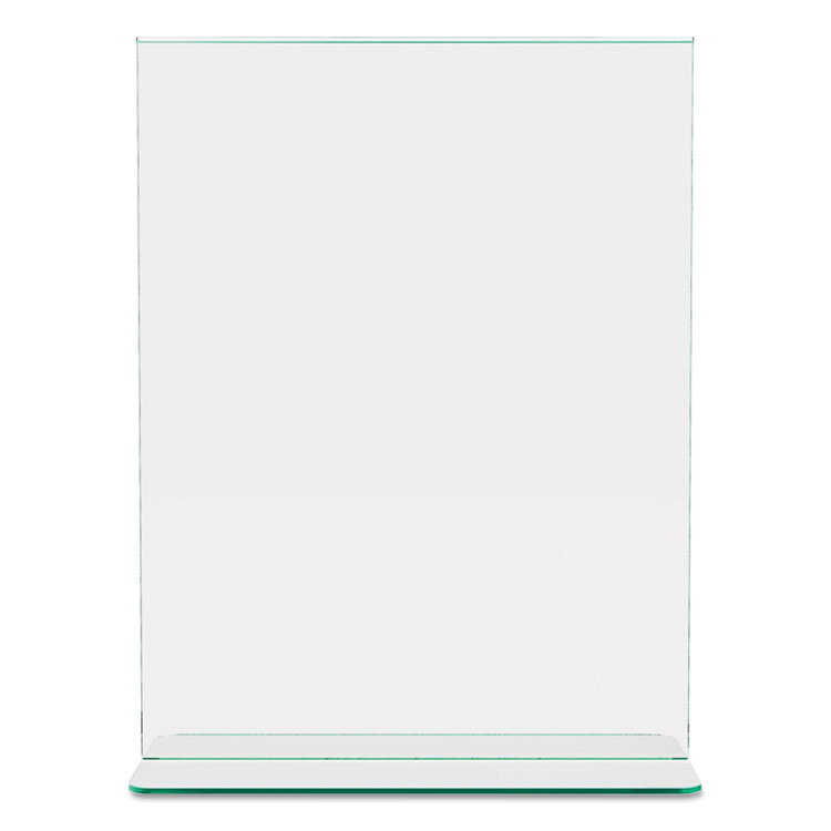 Superior Image Premium Green Edge Sign Holders, 8.5 x 11 Insert, Clear/Green - Image 8