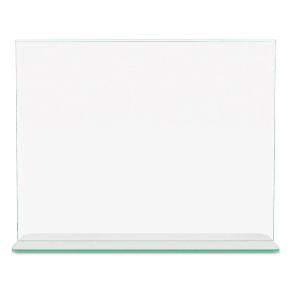Superior Image Premium Green Edge Sign Holders, 11 x 8.5 Insert, Clear/Green - Image 8
