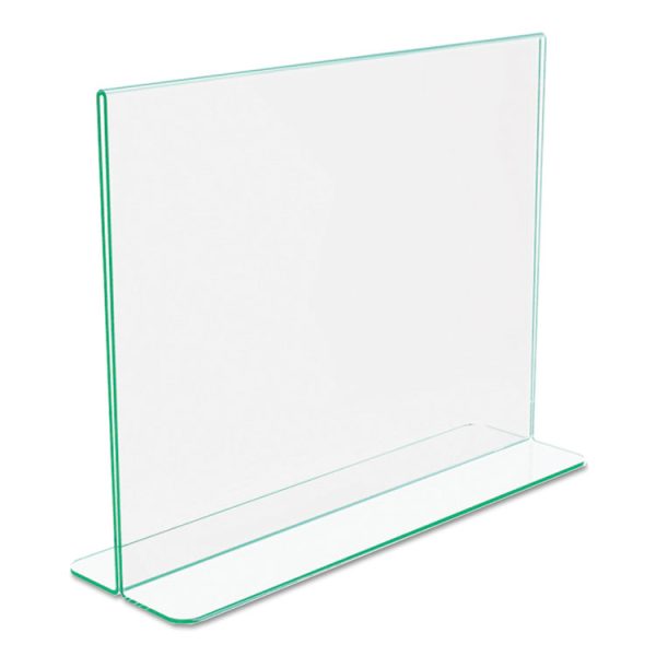 Superior Image Premium Green Edge Sign Holders, 11 x 8.5 Insert, Clear/Green - Image 7