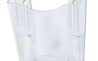 Euro-Style DocuPocket Portrait Wall File, A4/Legal/Letter/Magazine/Portfolio Size, 10.25″ x 4″ x 10″, Clear