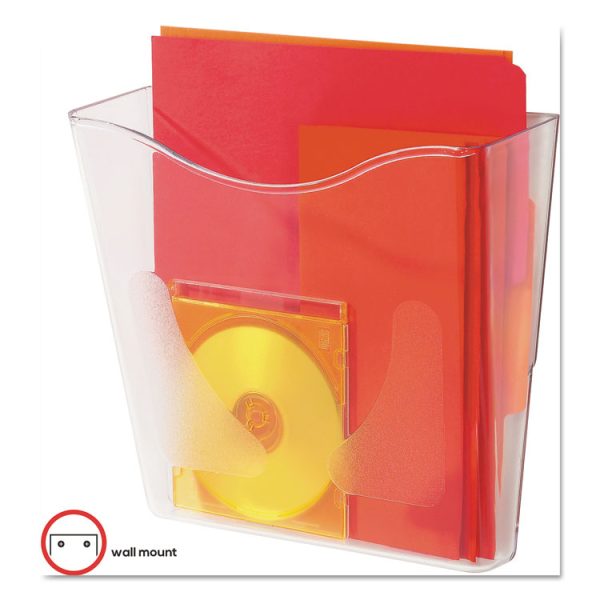 Euro-Style DocuPocket Portrait Wall File, A4/Legal/Letter/Magazine/Portfolio Size, 10.25" x 4" x 10", Clear - Image 3